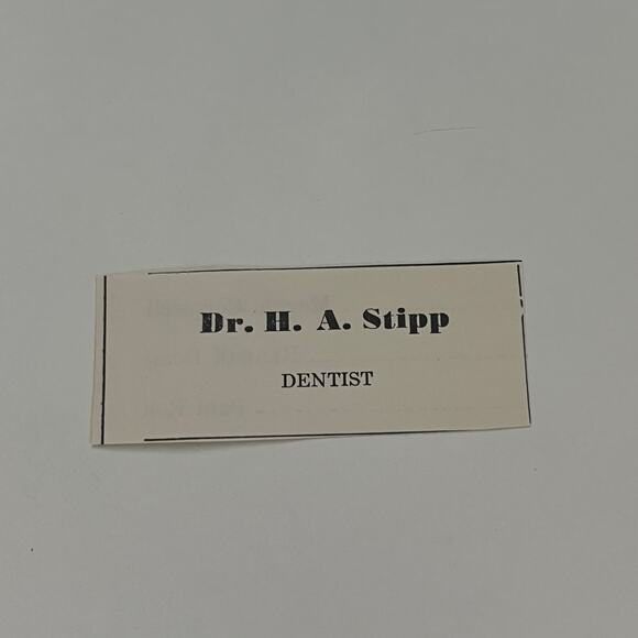 Dr HA Stipp Dentist 1950 Paoli Indiana Ad SAH1-S27 - Picture 1 of 2